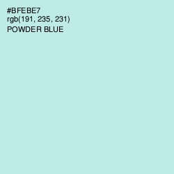 #BFEBE7 - Powder Blue Color Image